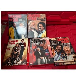 Sanford and Son DVD Lot Seasons 1 2 3 4 5 Redd Foxx Sitcom TV Series Collection